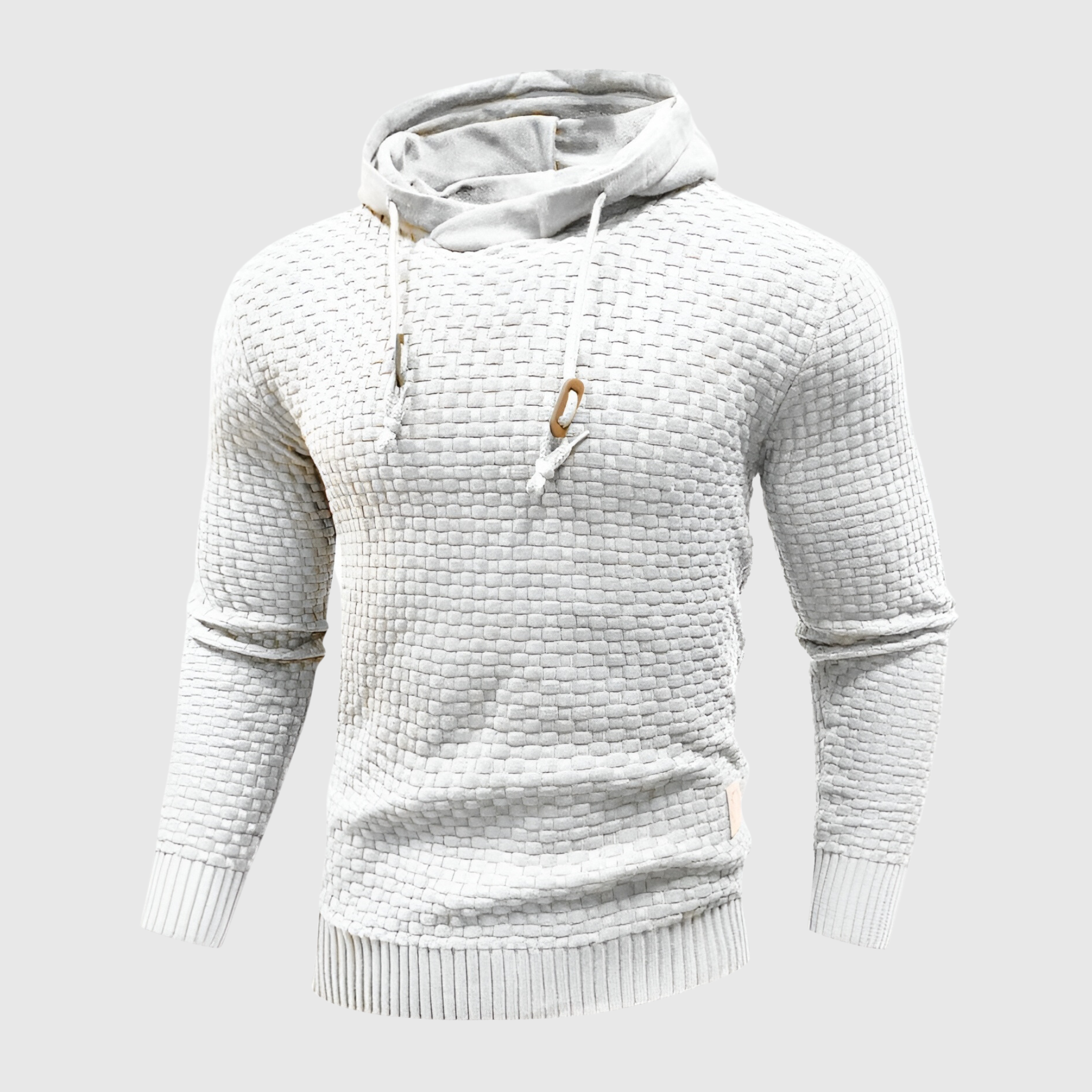 Leo | Hippe Hoodie met Wafel patroon
