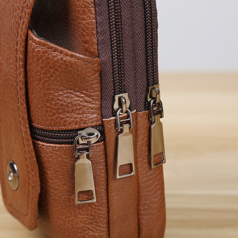 Joris | Vintage Heren Crossbody Heuptas met Verstelbare Band