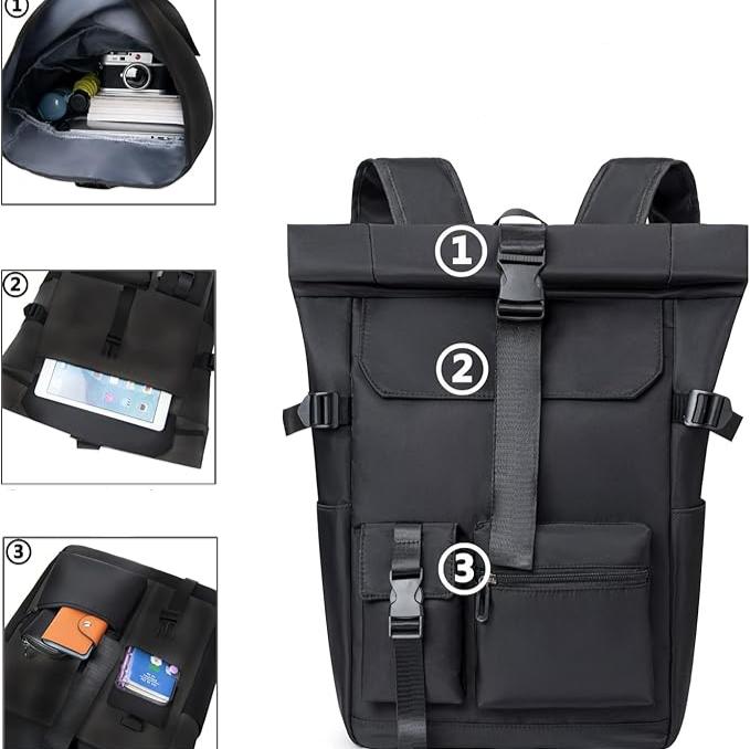 Bram | Stijlvolle & Functionele Waterdichte Rolltop Rugzak