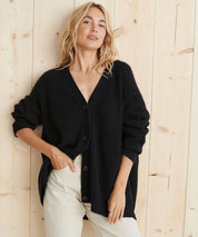 Amber | Warm lang vest met knopen