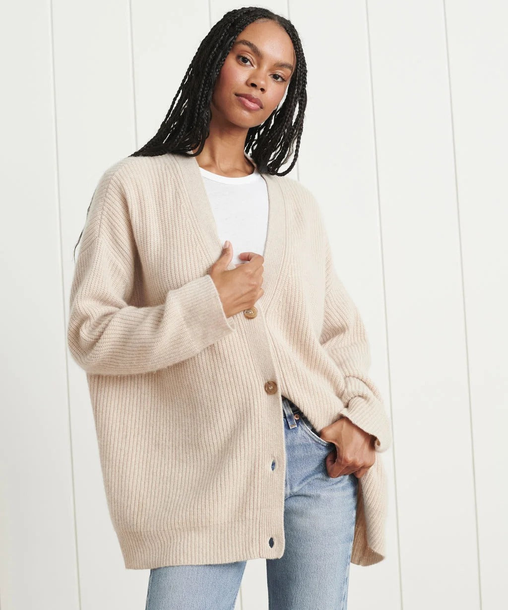 Amber | Warm lang vest met knopen