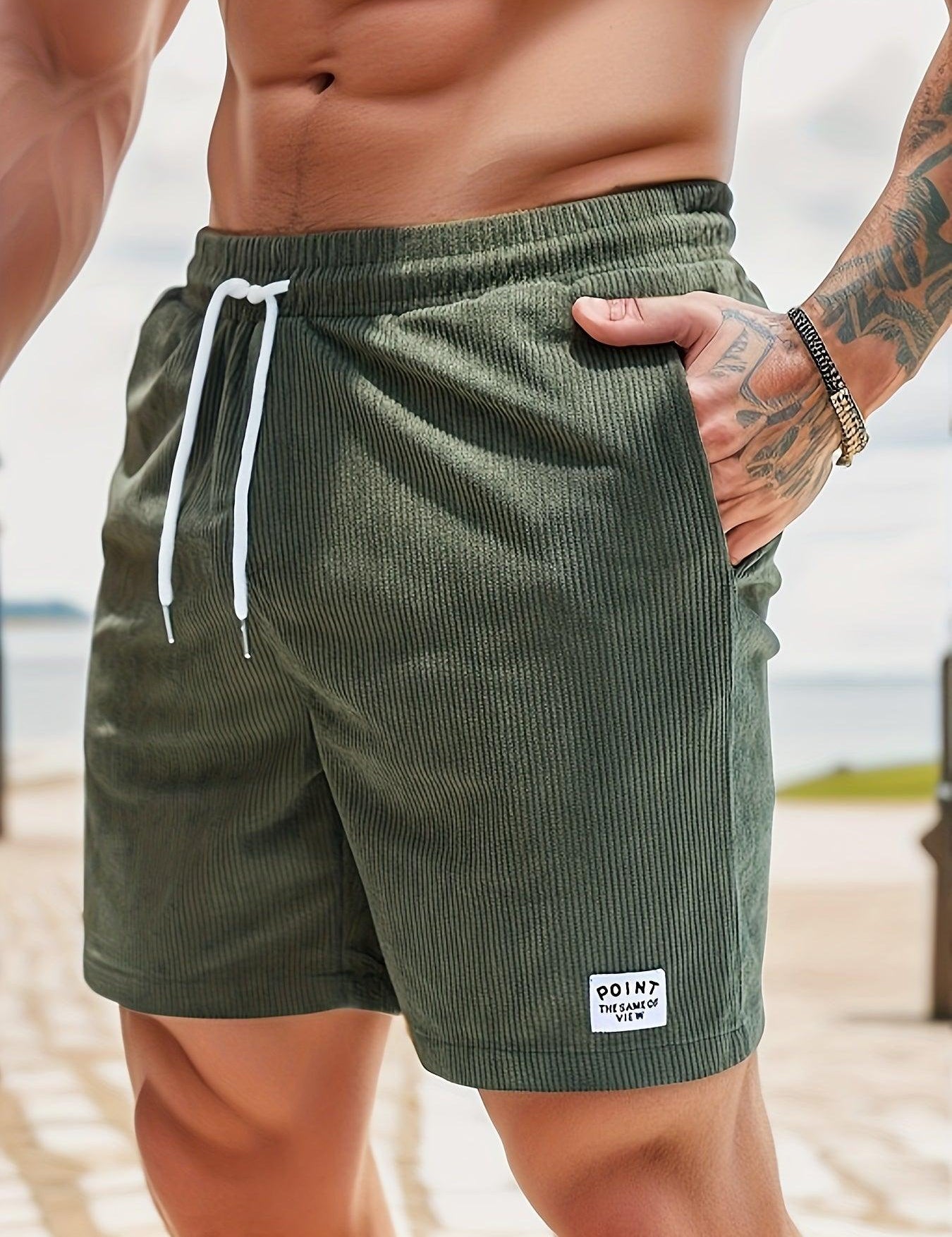 Casual shorts voor heren - elastische tailleband - lichtgewicht ademende stof - fit trekkingsfit