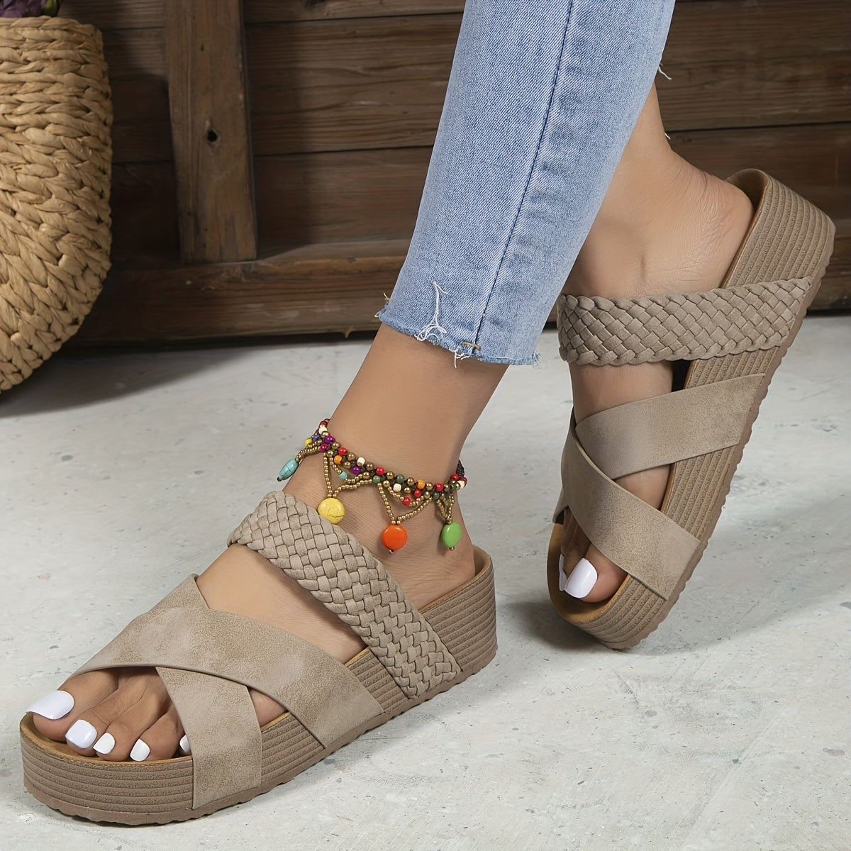 Hannah | Verweven Sandalen – Moeiteloos Moderne Look