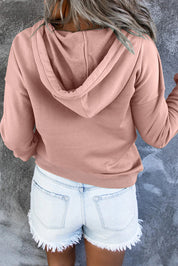 Emari | Warme Fleece Trui met Capuchon en Knopen