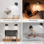 FlexiLamp | Draadloze Oplaadbare 360° Wandlamp