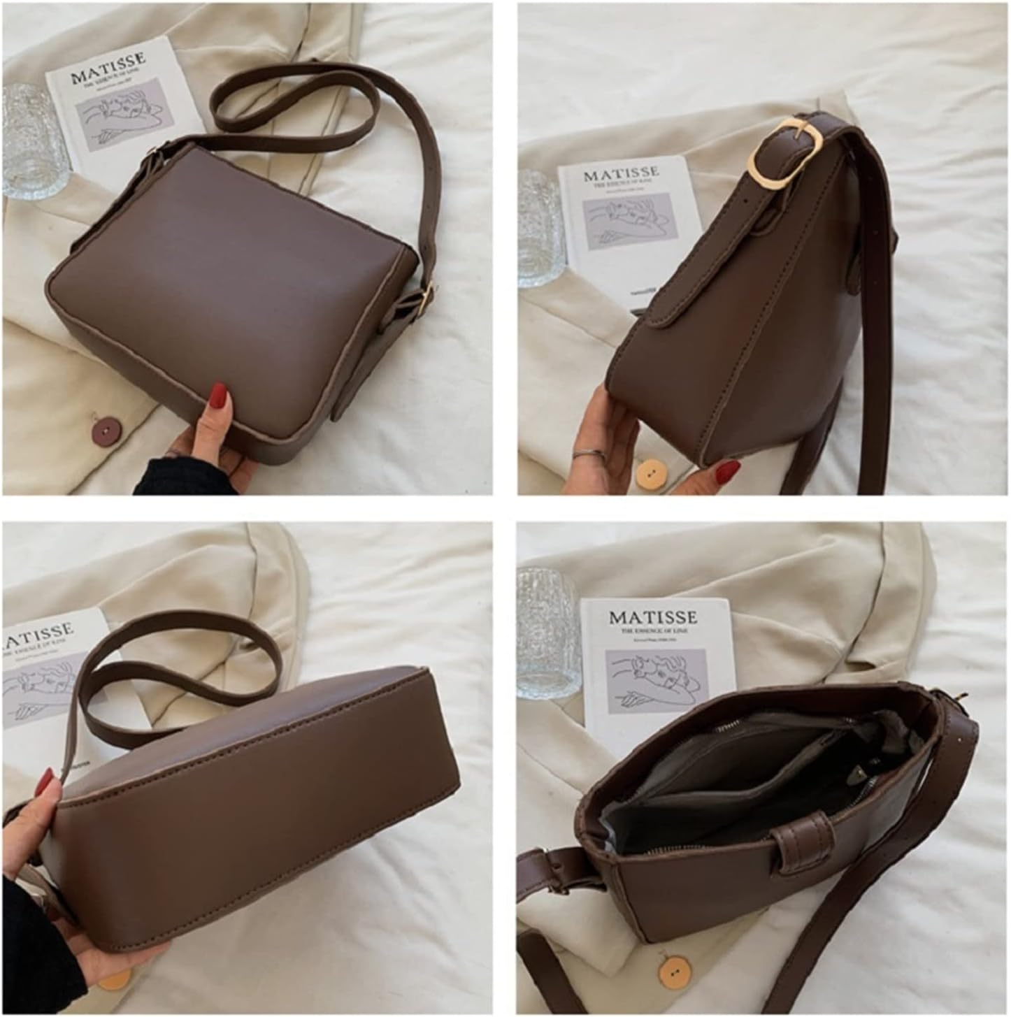 Ella | Vintage Leren Crossbody Tas