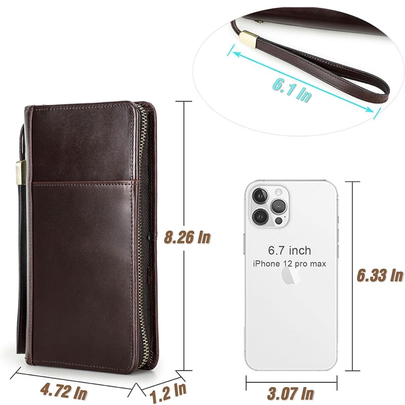 Ocean | Top Grain Leren Paspoort Wallet
