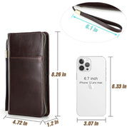 Ocean | Top Grain Leren Paspoort Wallet