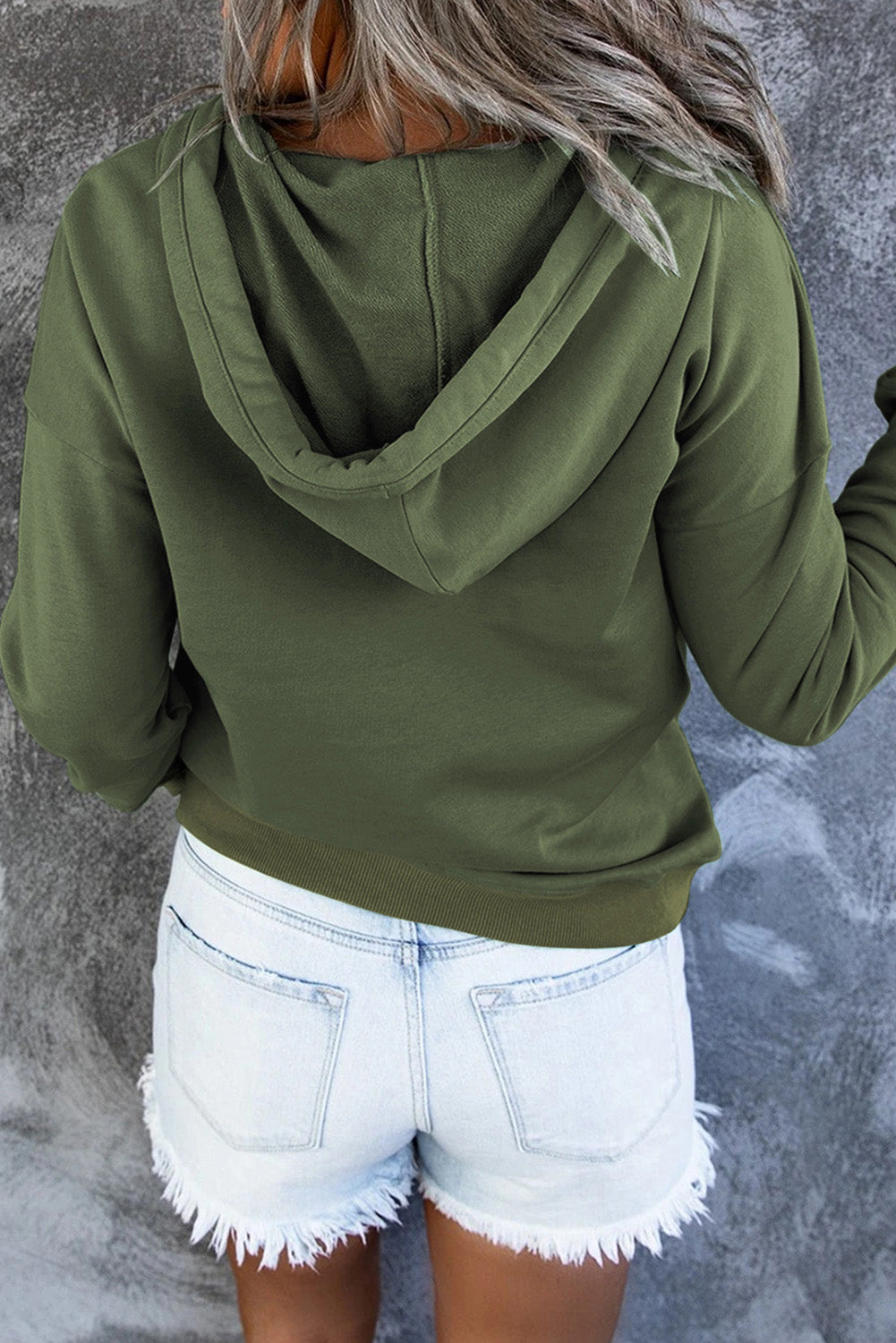 Emari | Warme Fleece Trui met Capuchon en Knopen