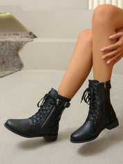 Elegante leren booties voor dames