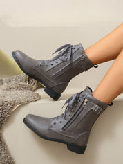 Elegante leren booties voor dames