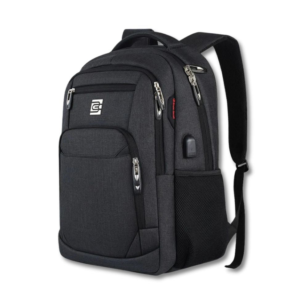 Bony | Slanke Zakelijke Laptop Rugzak voor Reizen en Hiken met USB-poort