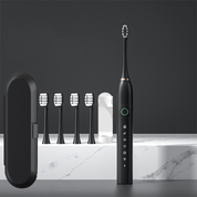 Variant image for X2 zwart met 4 borstelkoppen [nieuw model] + reisdoos + stand