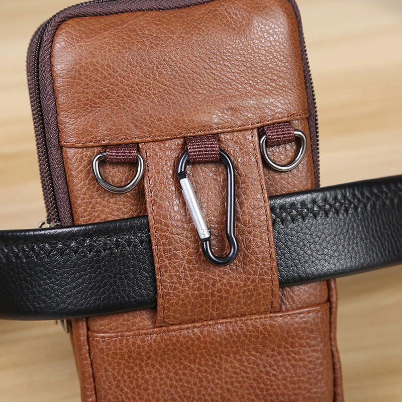Joris | Vintage Heren Crossbody Heuptas met Verstelbare Band