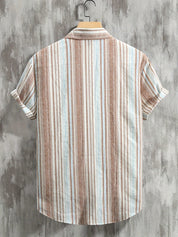 Stijlvol Ademend Gestreept Korte Mouwen Zomer T-shirt voor Dames