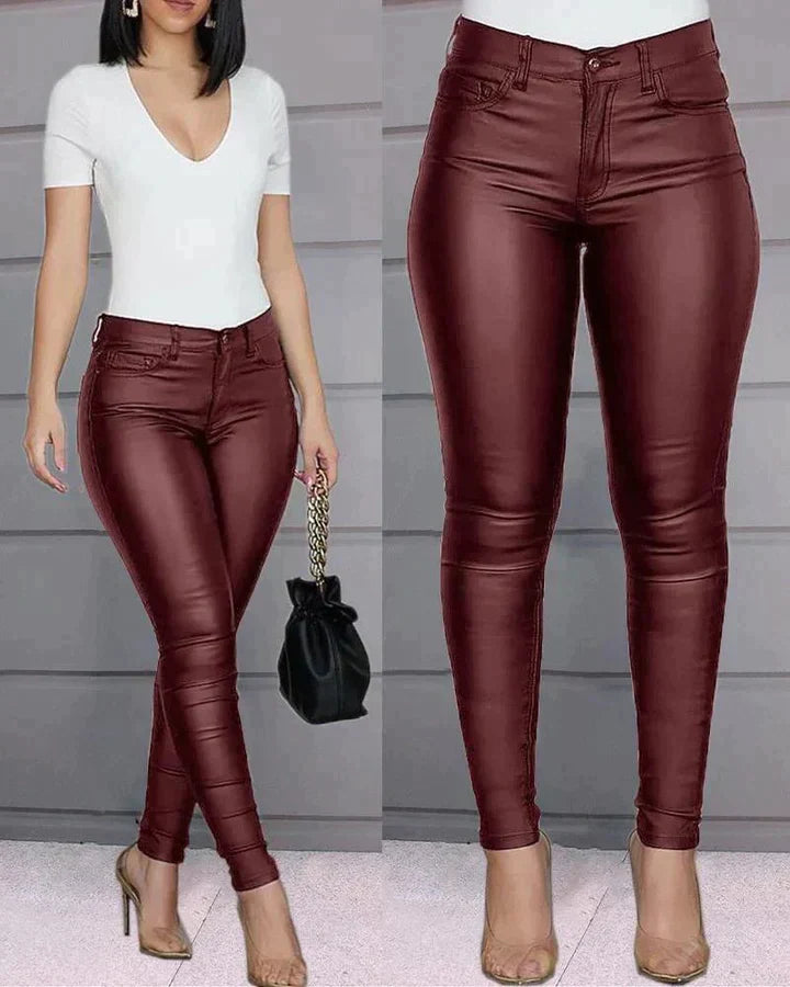 ELLEN | Leren Leggings Dames
