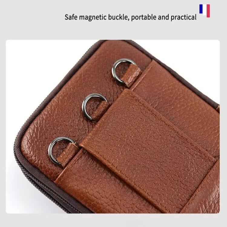 Joris | Vintage Heren Crossbody Heuptas met Verstelbare Band