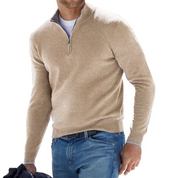 Morris | Casual Heren vest met Rits en Hoge Kraag