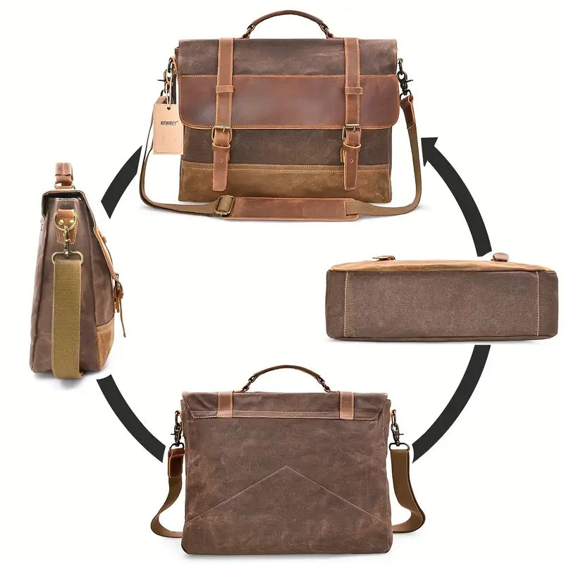 Jack | Vintage Waterbestendige Canvas Crossbody Messenger Reis Tas