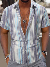 Stijlvol Ademend Gestreept Korte Mouwen Zomer T-shirt voor Dames