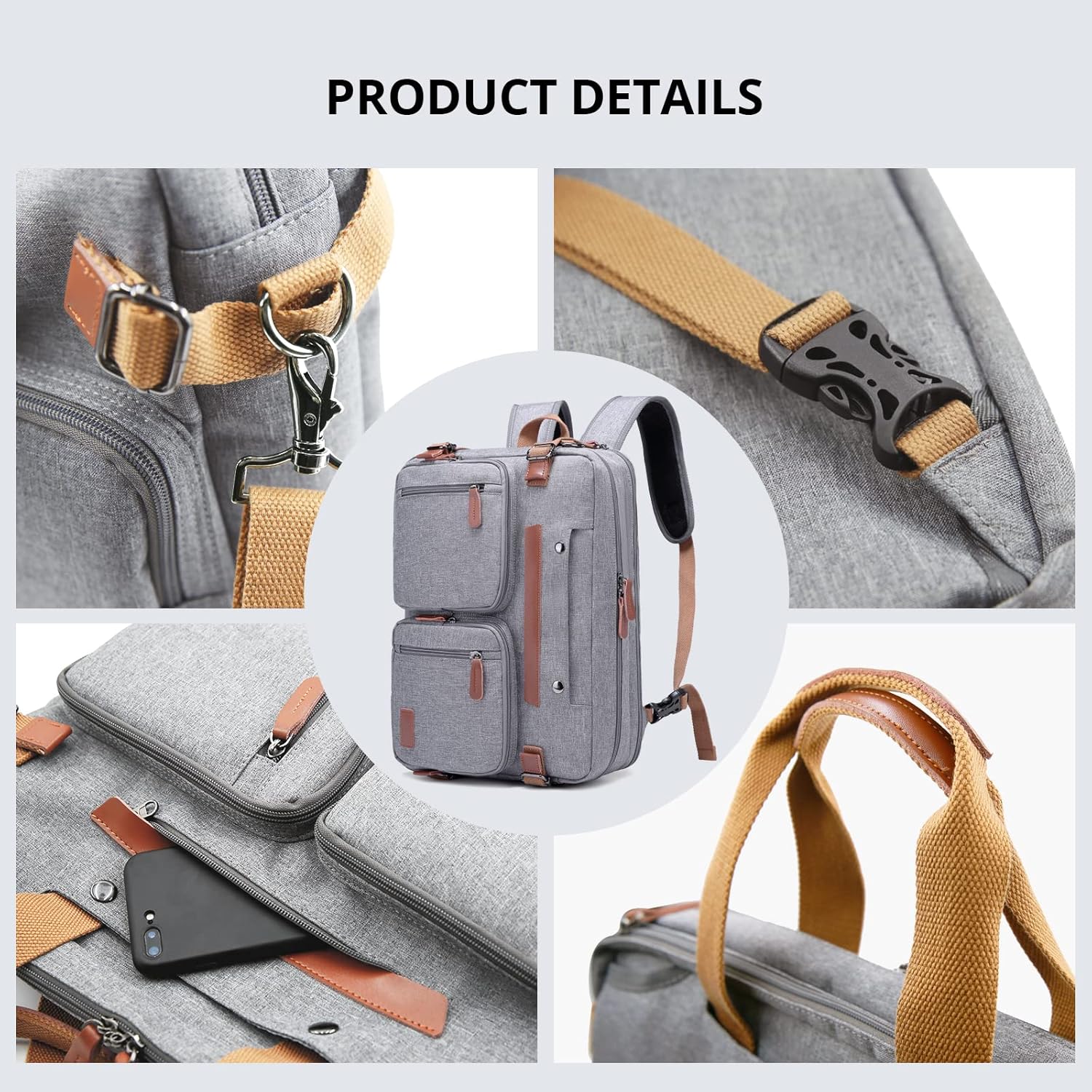 Nolan | 3-in-1 Convertible Rugzak: Je Dagelijkse Essentieel
