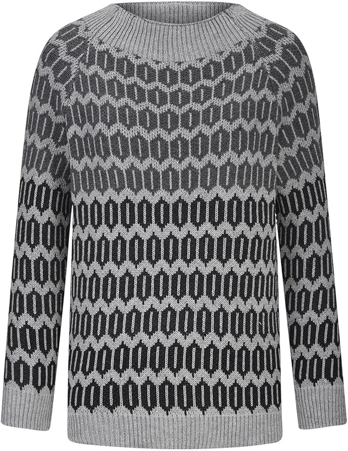 Luna | Grijze Casual Herfst trui