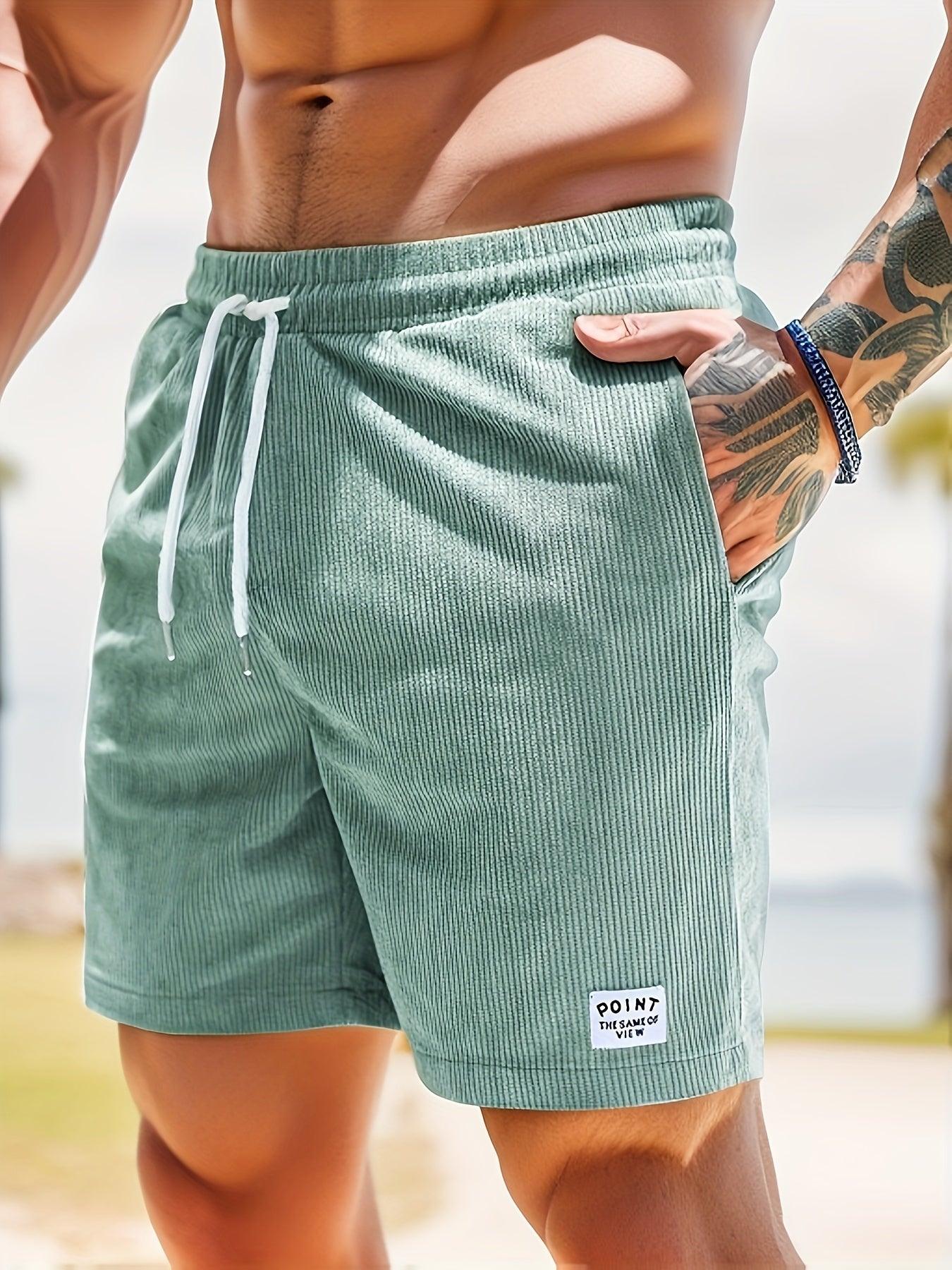 Casual shorts voor heren - elastische tailleband - lichtgewicht ademende stof - fit trekkingsfit