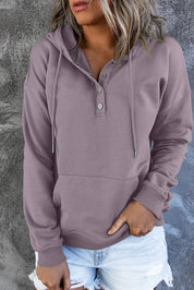 Emari | Warme Fleece Trui met Capuchon en Knopen