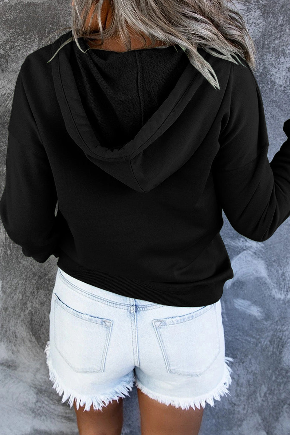 Emari | Warme Fleece Trui met Capuchon en Knopen