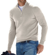 Morris | Casual Heren vest met Rits en Hoge Kraag