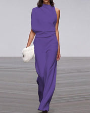 KATE | Elegante jumpsuit met chique staande kraag