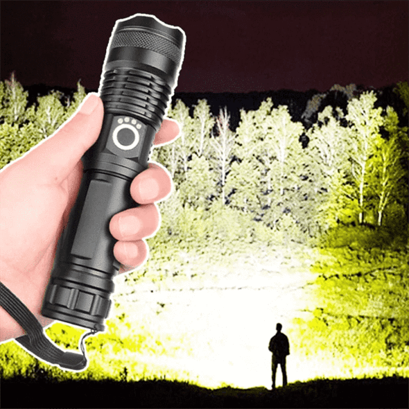 90000 lumen Xhp50.2 krachtigste zaklamp 1