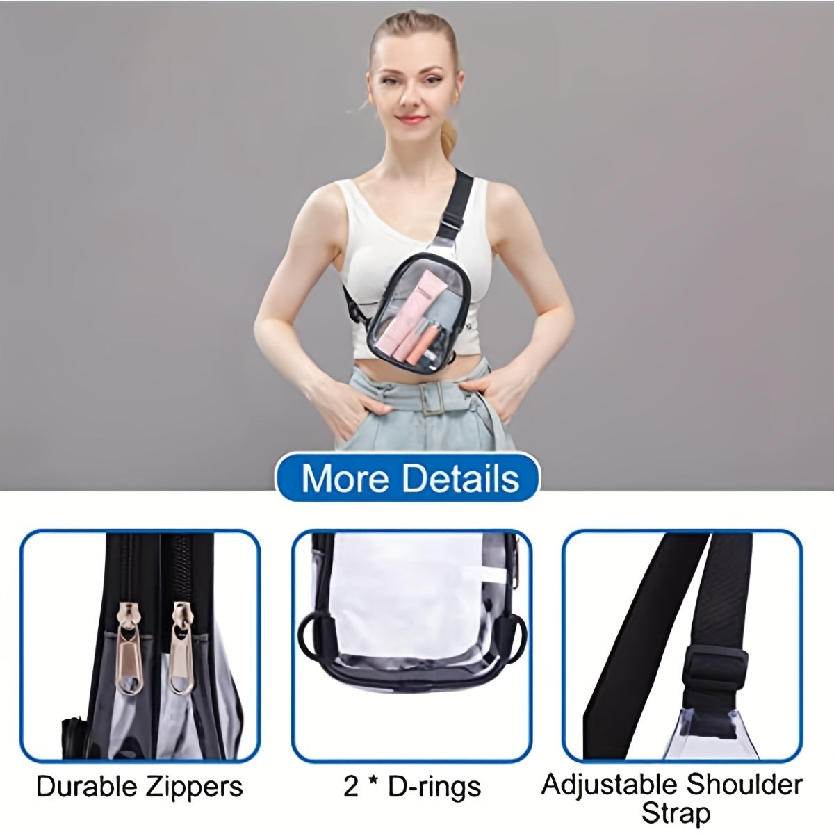 Zara | Duidelijke Mini Crossbody Tas
