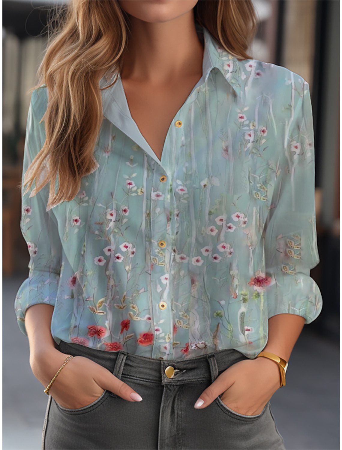 Florien | Bloemprint Blouse