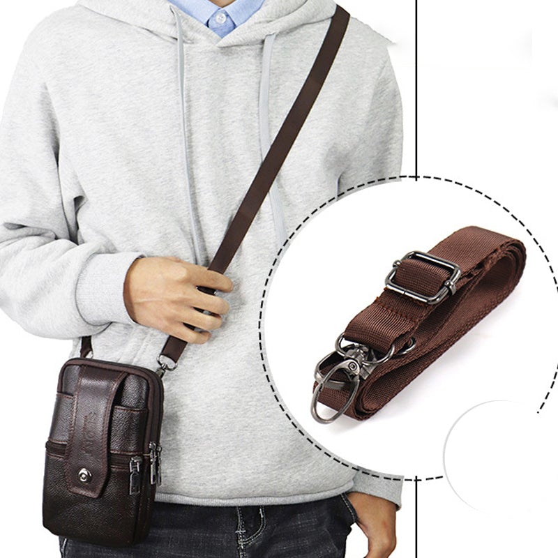 Joris | Vintage Heren Crossbody Heuptas met Verstelbare Band