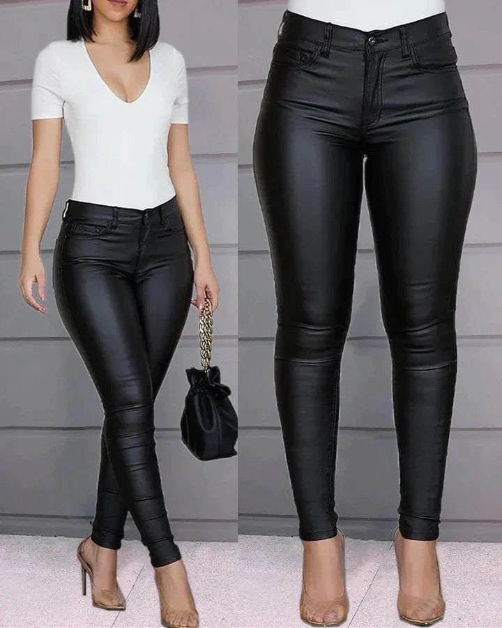 ELLEN | Leren Leggings Dames