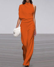 KATE | Elegante jumpsuit met chique staande kraag