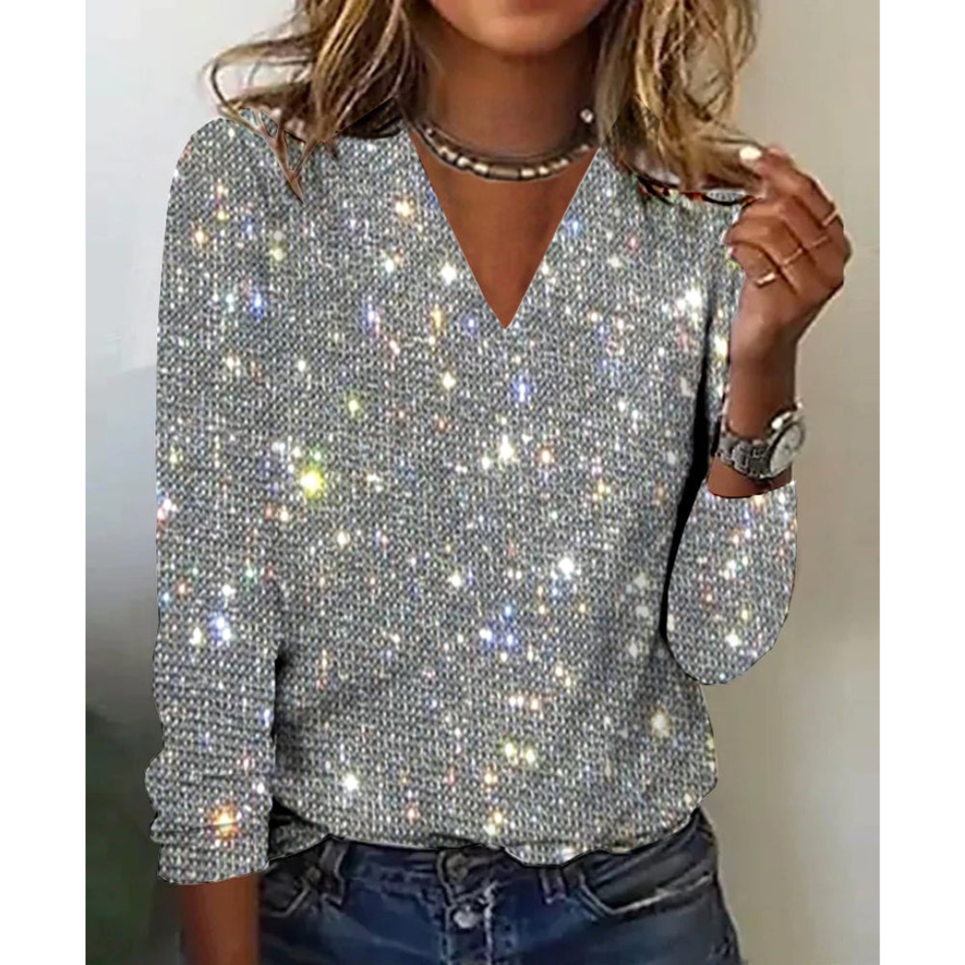 Sabrina | Stijlvolle top met Glitters voor Dames