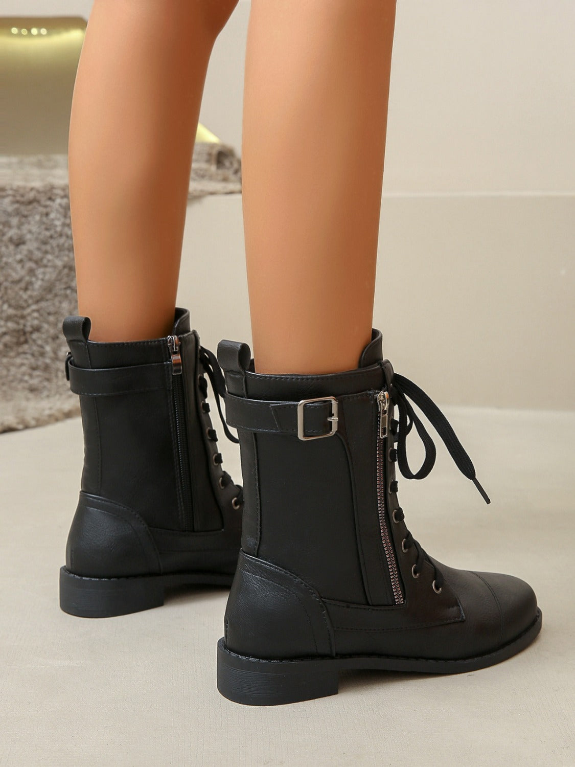 Elegante leren booties voor dames