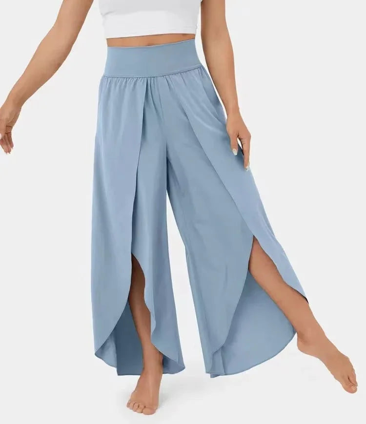 Poppy – Comfortabele Yogabroek met Elegante Wijde Pijpen
