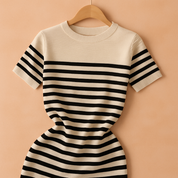 Adeline zomerjurk in een t -shirt met gestreepte 4