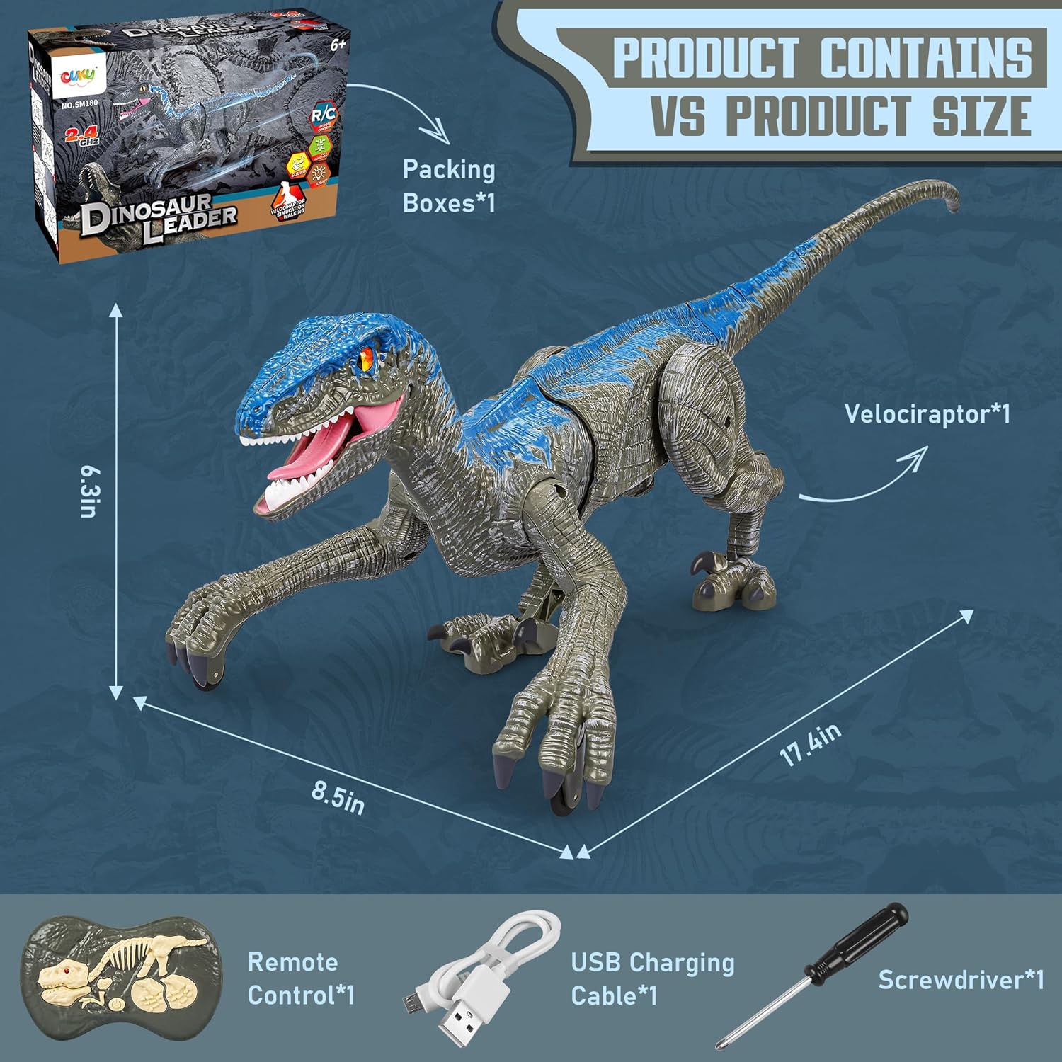 Afstandsbediening Dinosaurus 5