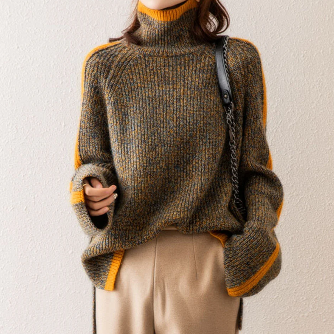Amoura | Gebreide wintertrui voor dames | Oversized 3