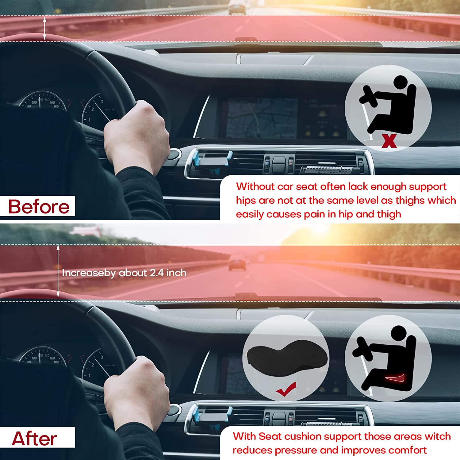 Autoverhogerkussen voor volwassenen 7