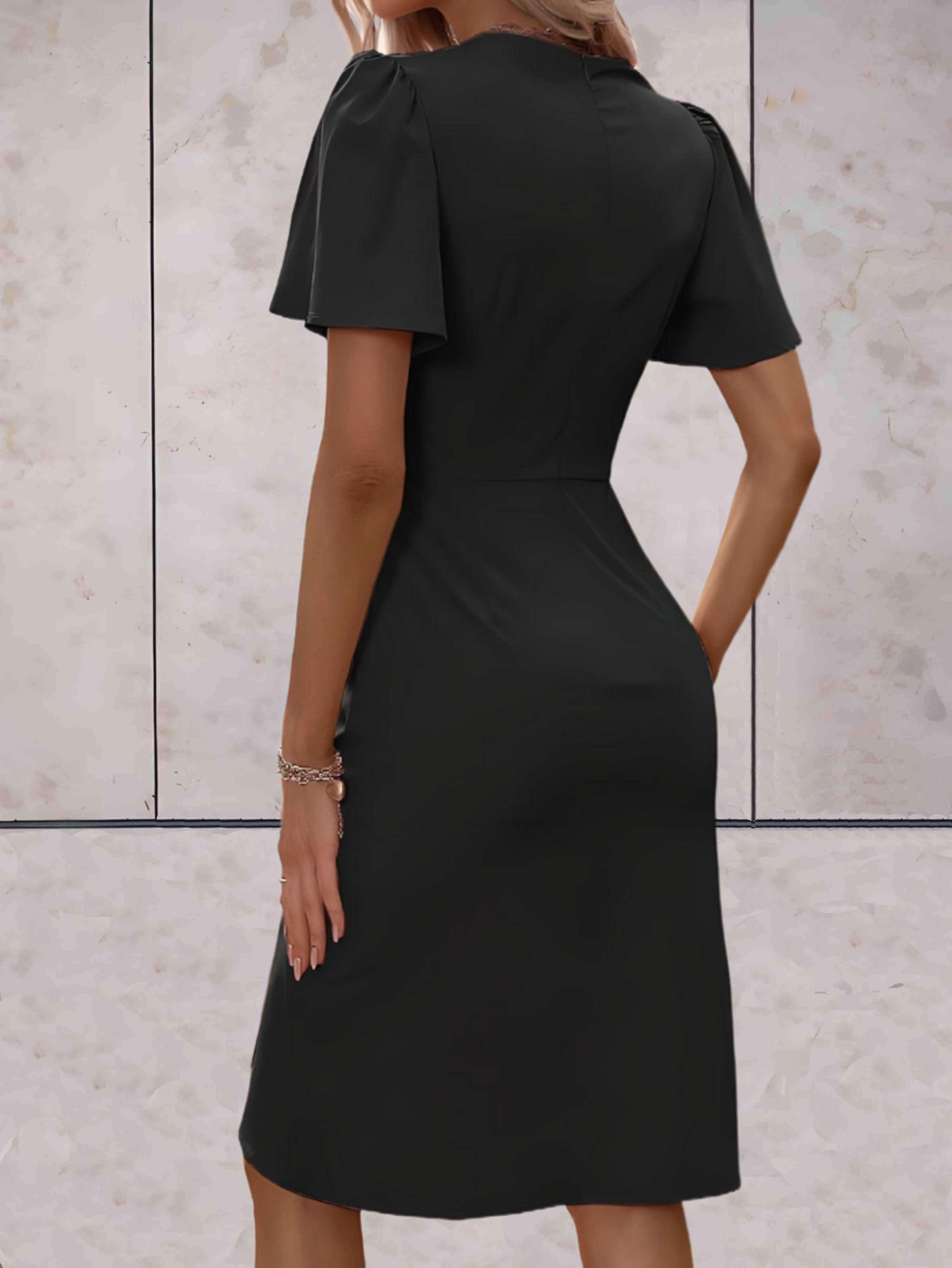 BIANCA | Elegante Wikkeljurk met Verfijnde V-Hals