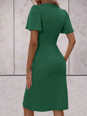 BIANCA | Elegante Wikkeljurk met Verfijnde V-Hals