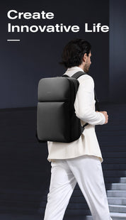 BANGE Bestseller: Slanke, waterdichte 15,6-inch laptoprugzak voor zakelijk gebruik en school 2