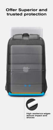 BANGE Bestseller: Slanke, waterdichte 15,6-inch laptoprugzak voor zakelijk gebruik en school 7