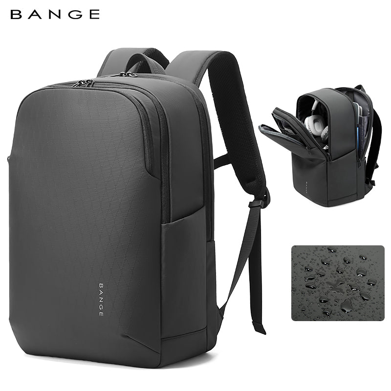 BANGE Urban Stijlvolle Laptoprugzak 15,6 inch voor zakelijk gebruik en dagelijks woon-werkverkeer 9