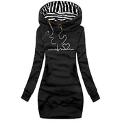 Bedrukte hoodie voor dames | Warm 0